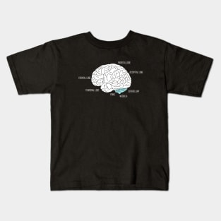 Human brain anatomic Kids T-Shirt